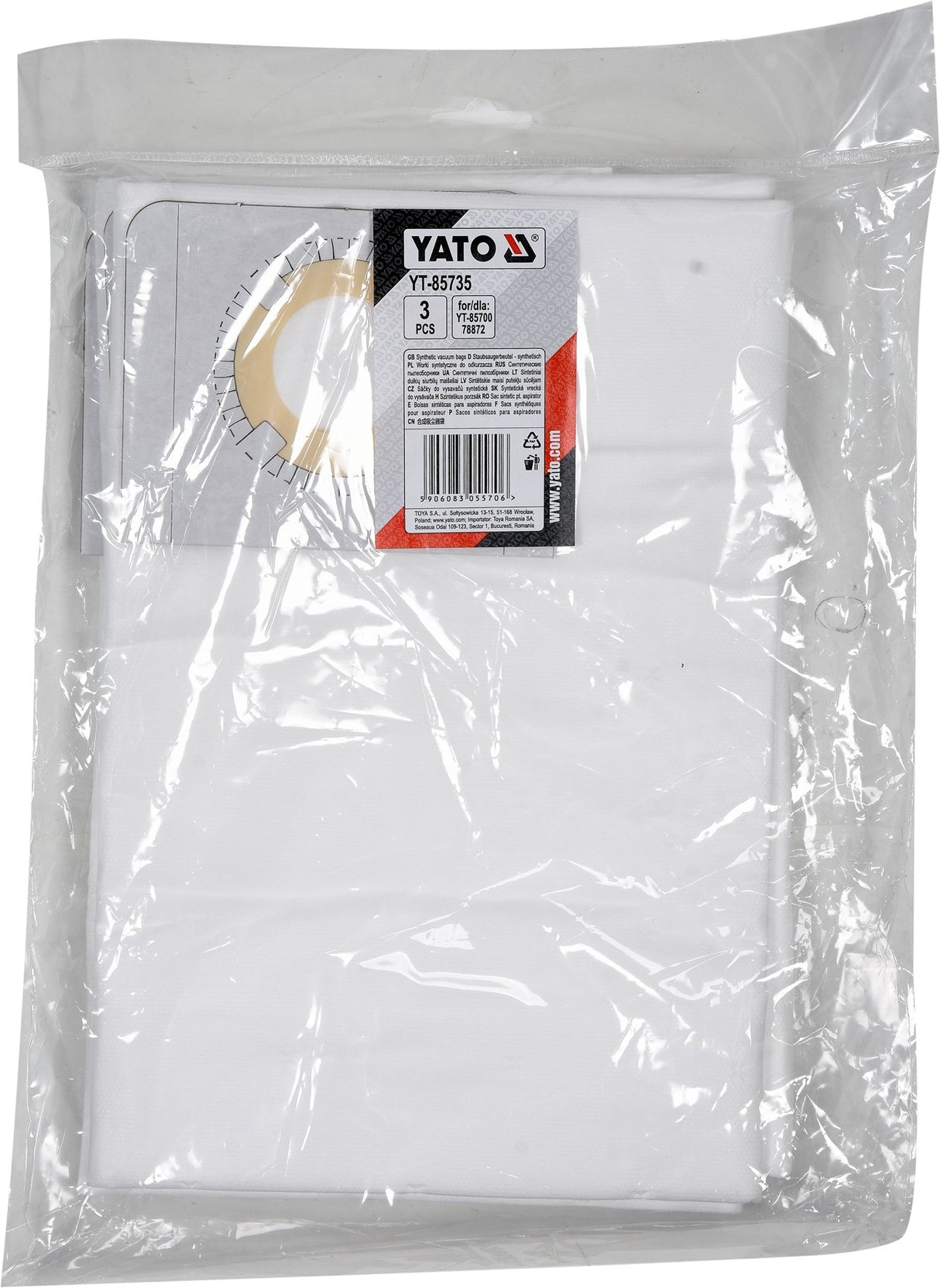 VACUUM CLEANE BAG 3PCS FO YT-85700 78872 (YT-85735)