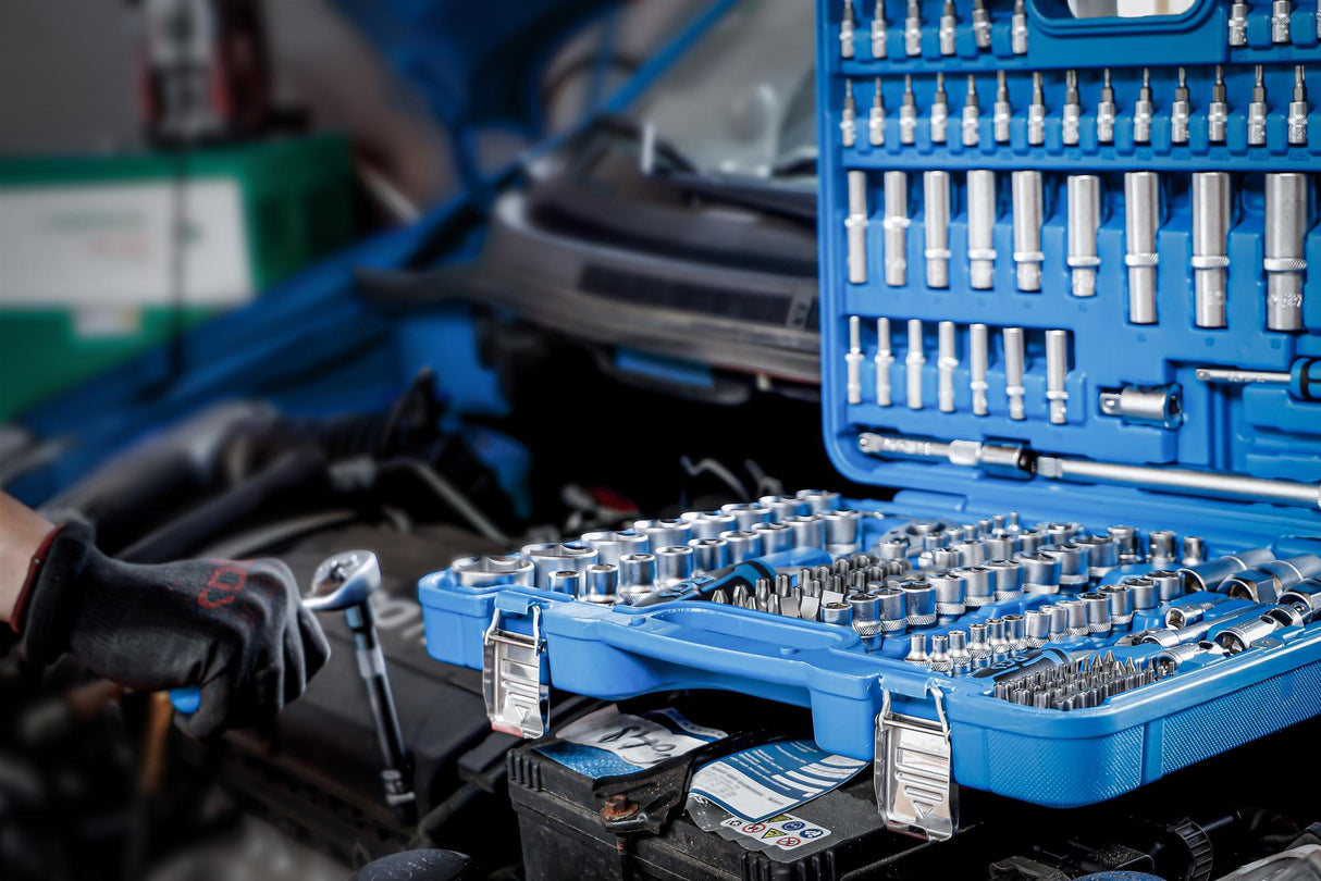 SOCKET SET HEXAGON | 6.3 MM (1/4") / 10 MM (3/8") / 12.5 MM (1/2") DRIVE | 192 PCS. (2243)