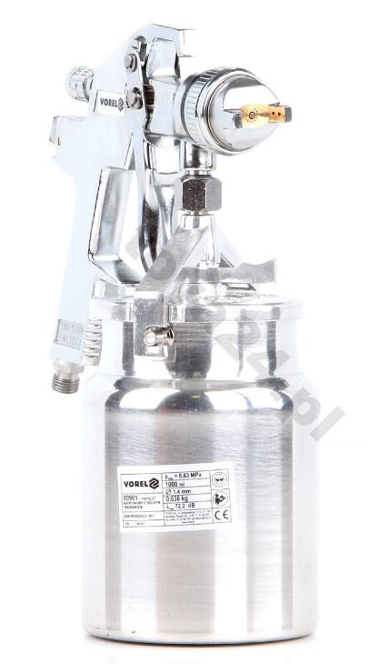 SPRAY GUN W. FLUID CUP HVLP 1000ML (80901)