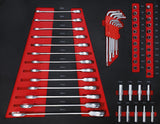 WORKSHOP TROLLEY | 6 DRAWERS | 1 SIDE DOOR | WITH 158 TOOLS (6055)