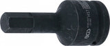 IMPACT BIT SOCKET | LENGTH 100 MM | 20 MM (3/4") DRIVE | INTERNAL HEXAGON 17 MM (6185-H17)