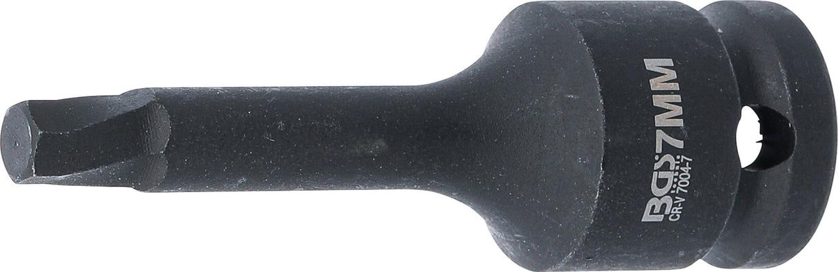 SCREW EXTRACTOR | 12.5 MM (1/2") DRIVE | FOR DAMAGED INTERNAL HEXAGON 7 MM (7004-7)