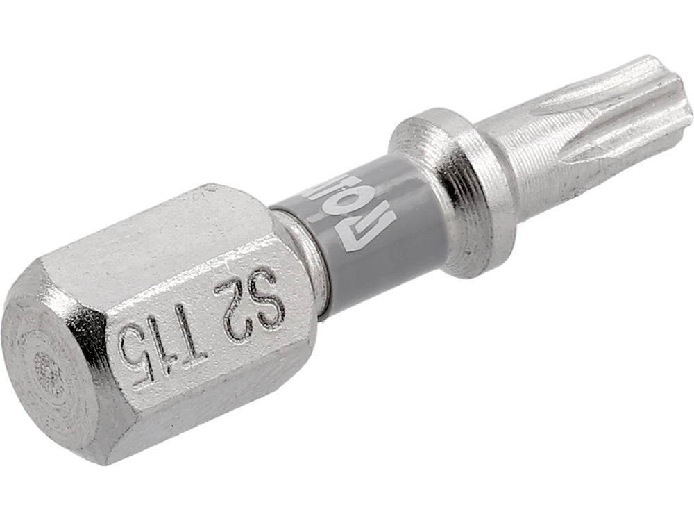 SCREWDRIVER BITS 1/4 25MM T15 2 PCS NI (YT-78012)