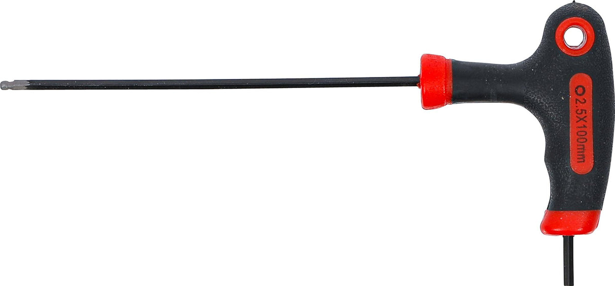 T-HANDLE L-TYPE WRENCH | INTERNAL HEXAGON / INTERNAL HEXAGON WITH BALL HEAD | 2.5 MM (7882-2.5)
