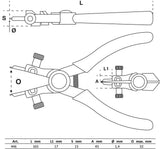 CIRCLIP PLIERS | FOR INTERNAL CIRCLIPS | 165 MM (446)
