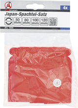 JAPAN SCRAPER SET | PLASTIC | 50 / 80 / 100 / 120 MM | 4 PCS. (1634)