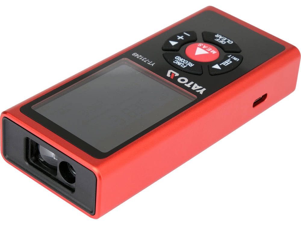 DUAL-SIDED LASER DISTANCE METER | 0.05–120 M | COLOR TFT DISPLAY | USB-C (YT-731249)