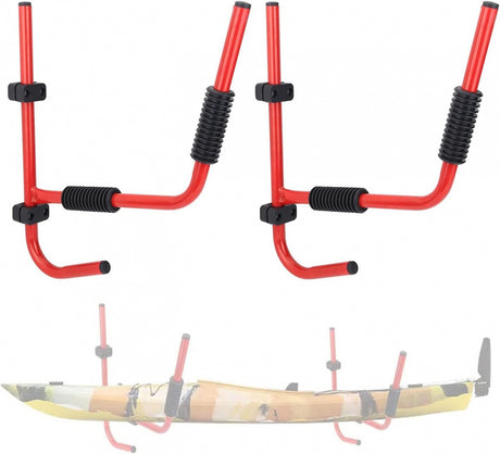 WALL-MOUNTED FOLDING KAYAK AND PADDLE RACK (DR2F)