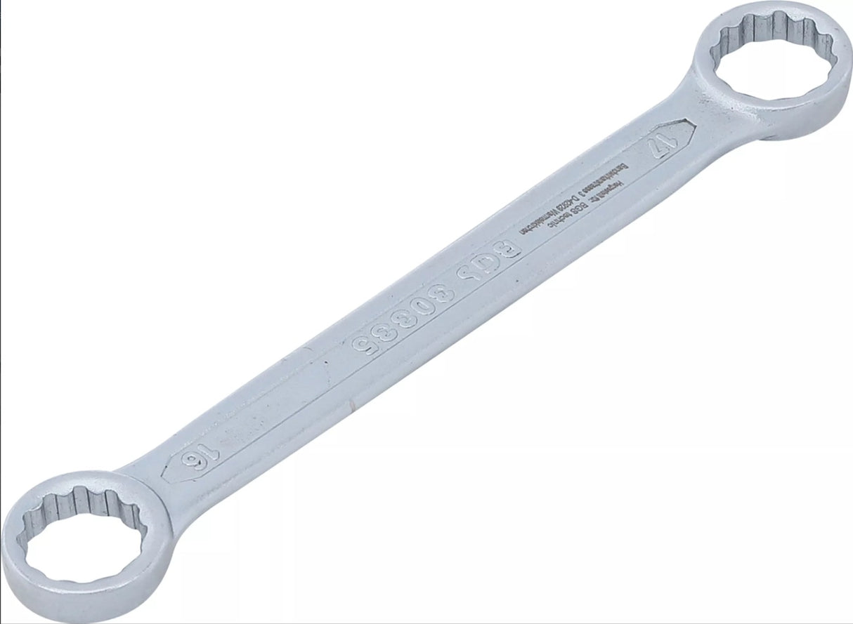 DOUBLE RING SPANNER | EXTRA FLAT | 16 X 17 MM (30335)