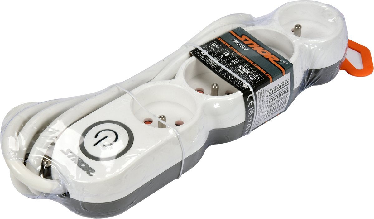 POWER STRIP W. GROUND 4S 1,5M (72353)