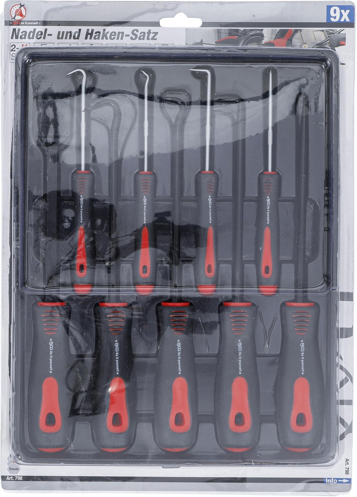 NEEDLE AND HOOK SET | 9 PCS. (798)