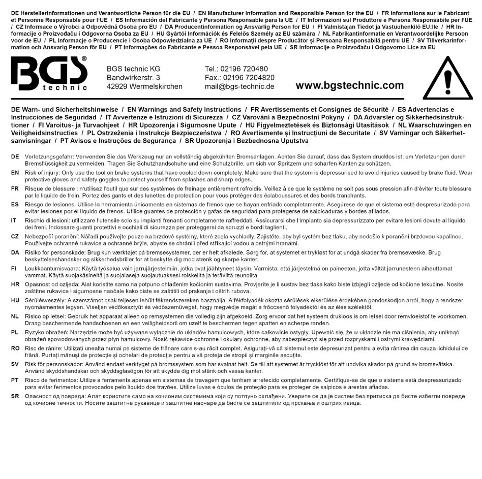 BRAKE BLEEDING BOTTLE | 1 L (8519)