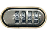 PADLOCK WITH 4-RING COMBINATION LOCK. (77612)
