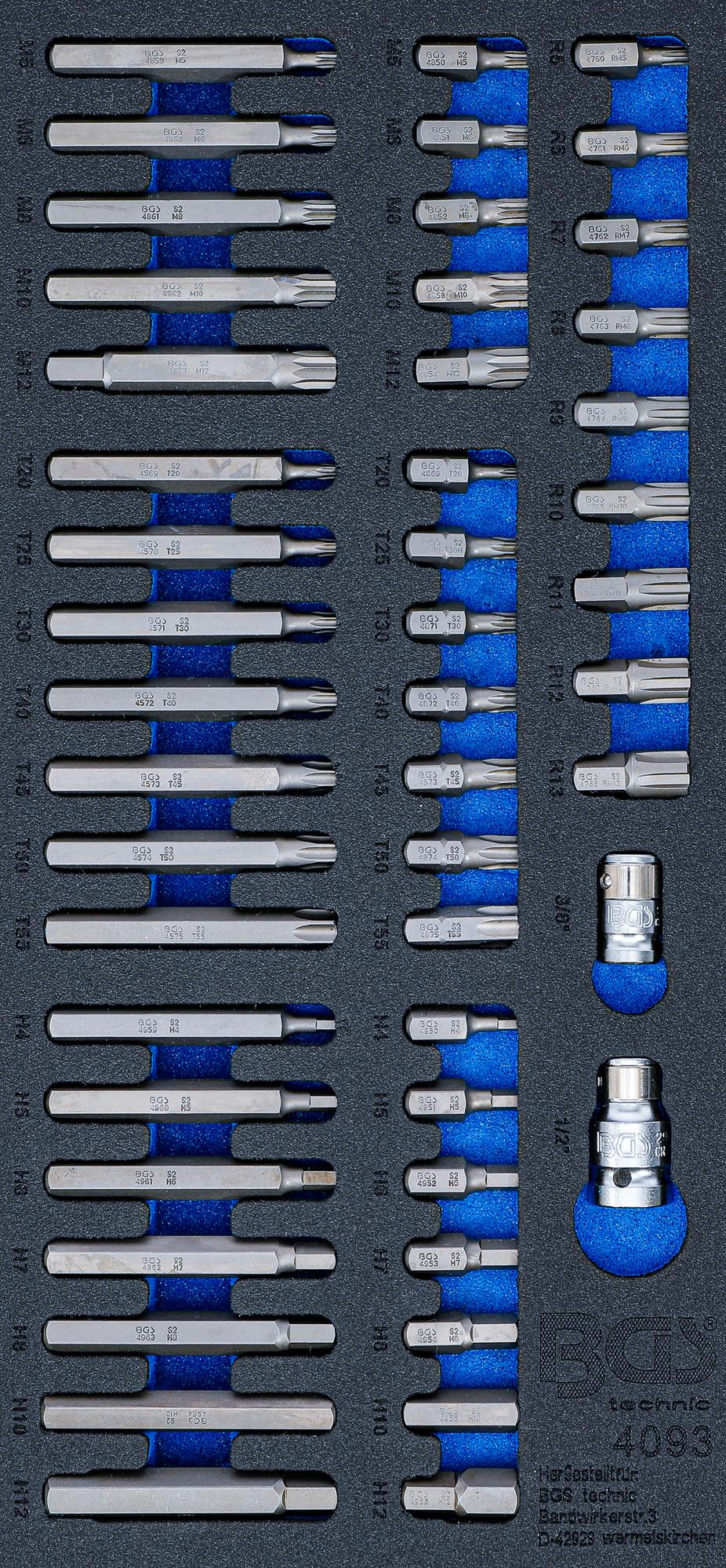TOOL TRAY 1/3: COMBINED BIT SET | 49 PCS. (4093)