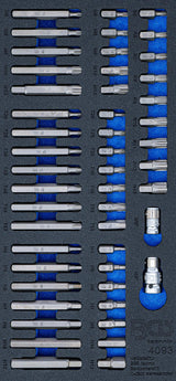 TOOL TRAY 1/3: COMBINED BIT SET | 49 PCS. (4093)
