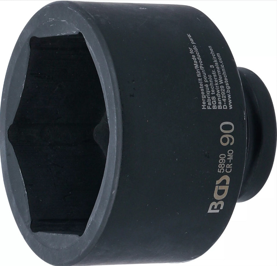 IMPACT SOCKET, HEXAGON | 25 MM (1") DRIVE | 90 MM (5890)