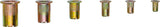 RIVET NUTS ASSORTMENT | GALVANIZED STEEL | 150 PCS. (14126)