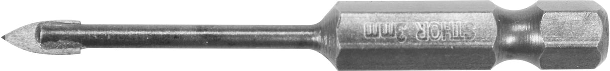GLASS AND TILE DRILL WITH HEX SHANK 3MM (21700)