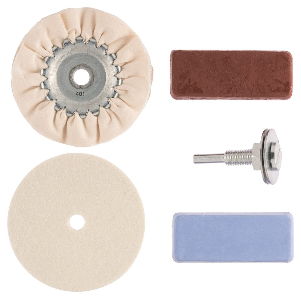 POLISHING PADS AND PASTE SET | Ø 100 MM | 5 PCS. (CP05)