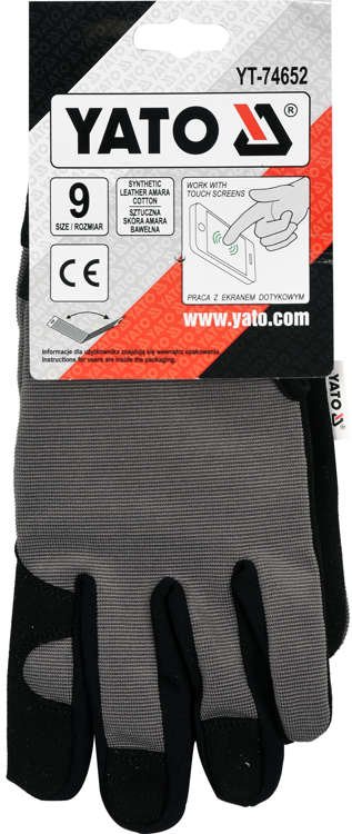 GLOVES SYNTH. LEATHER AMARA S. 9 (YT-74652)