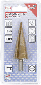 STEP DRILL | TITANIUM-NITRIDED | Ø 4 - 32 MM (1619)
