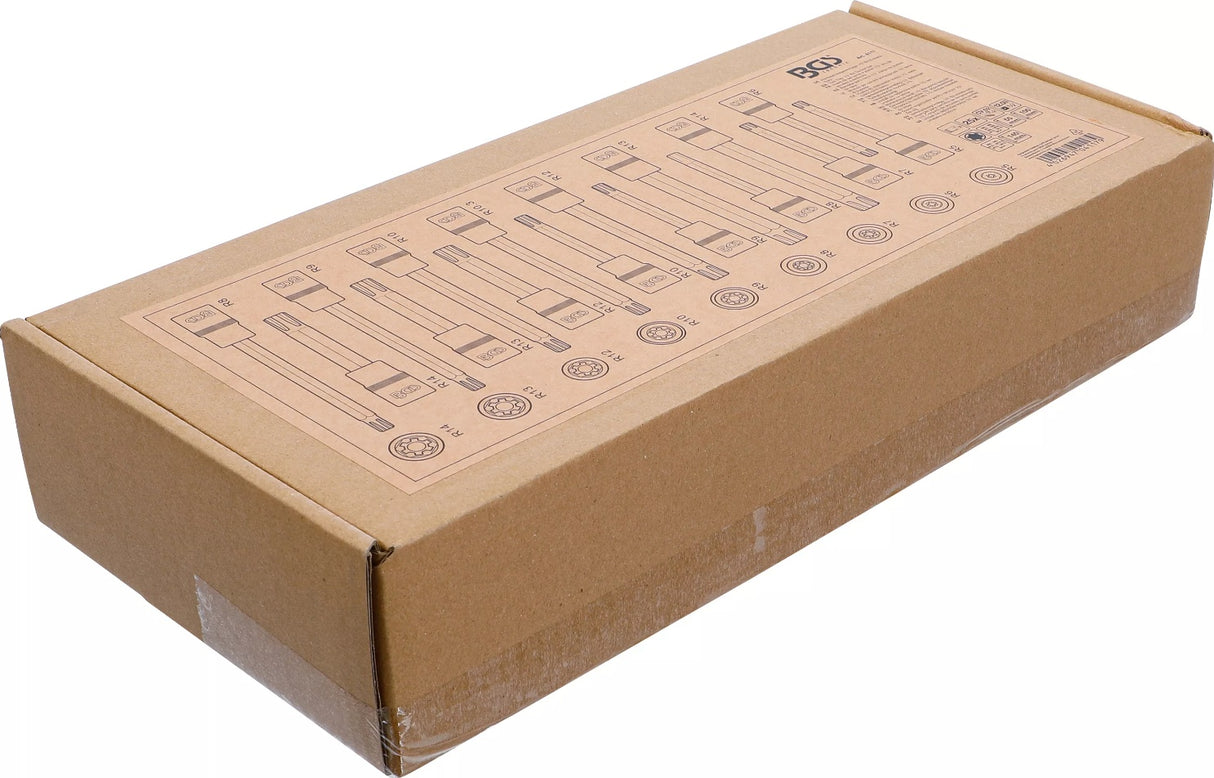 TOOL TRAY 1/3: BIT SOCKET SET | 12.5 MM (1/2") | SPLINE (FOR RIBE) | 25 PCS. (4117)