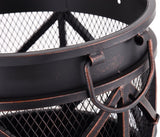 GARDEN STEEL FIRE BASKET 42CM (99702)