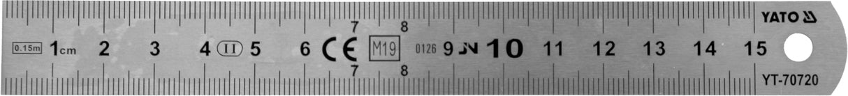 SS STRAIGHTEDGE 150MM (YT-70720)