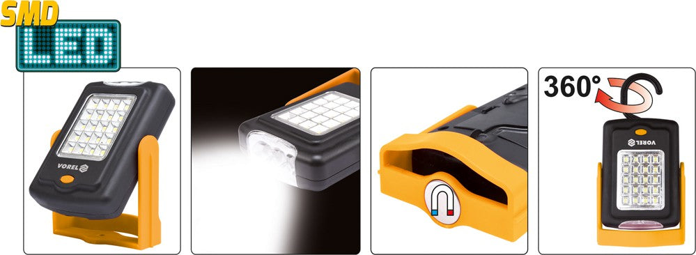 ROTATING HAND LAMP 20+3 LED (82730)
