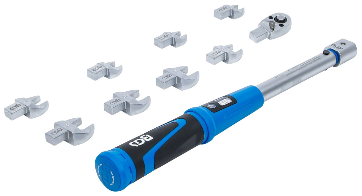 TORQUE WRENCH SET | DYNAMOMETER | FOR 9 X 12 MM INSERTS | 10 - 50 NM | 10 PCS (7532)