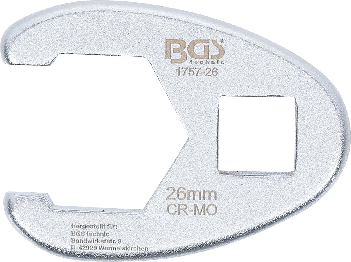 CROWFOOT SPANNER | 12.5 MM (1/2") DRIVE | 26 MM (1757-26)