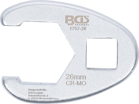 CROWFOOT SPANNER | 12.5 MM (1/2") DRIVE | 26 MM (1757-26)