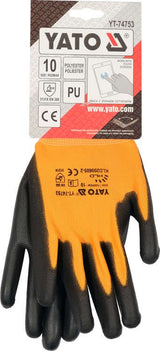 SAFETY GLOVES TOUCHSCREEN FING. PU S.10 (YT-74753)