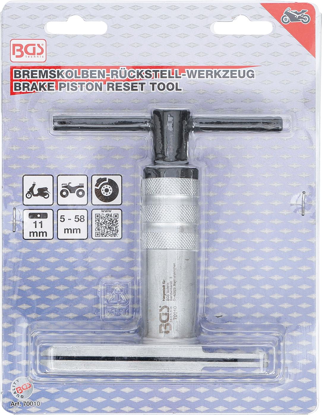 BRAKE PISTON RESET TOOL | FOR MOTOR CYCLES (70010)