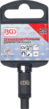 TAP ADAPTOR SOCKET | 6.3 MM (1/4") DRIVE | 2.8 MM (72100B)