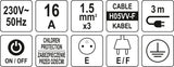POWER STRIP W. GROUND 5S 3M (72357)