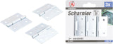 HINGE SET | 50 X 50 MM | 3 PCS. (80915)