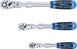 REVERSIBLE RATCHET SET | EXTENDABLE, BENDABLE | 6.3 MM (1/4") - 10 MM (3/8") - 12.5 MM (1/2") | 3 PCS. (25128)