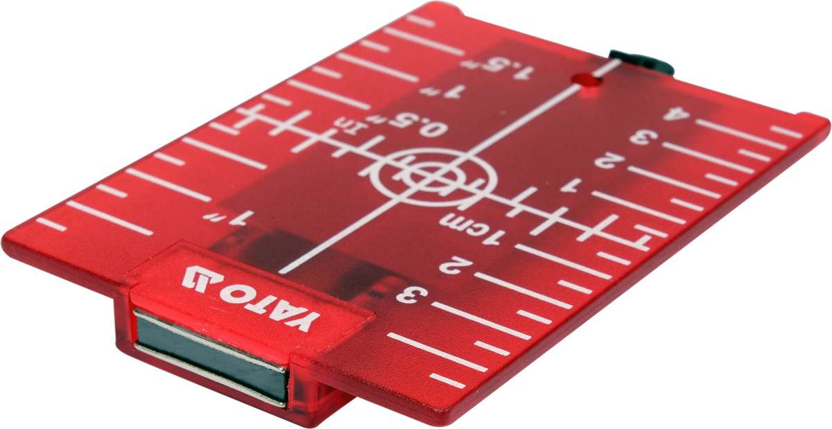 LASER TARGET CARD RED WITH MAGNET (YT-30464)