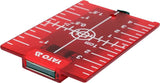 LASER TARGET CARD RED WITH MAGNET (YT-30464)