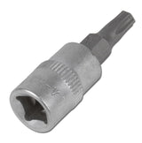 BIT PRESSED INTO 1/4" SOCKET T27 WITHOUT HOLE (VG-14BT27)
