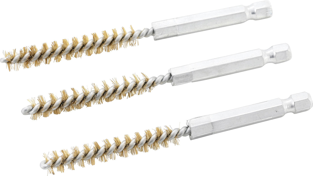 BRASS BRUSH | 8 MM | 6.3 MM (1/4") DRIVE | 3 PCS. (3078-8-M)