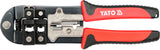 PLIERS FOR TELEPHONE CONNECTORS | RJ11, RJ12 AND RJ45 (YT-22422)