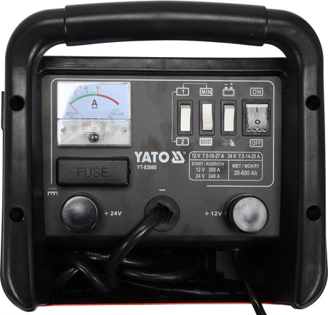 BATTERY CHARGER, JUMP START.20-600AH (YT-83060)