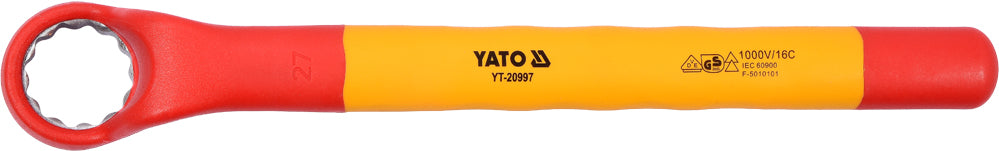 INSULATED RING WRENCH 27MM VDE (YT-20997)
