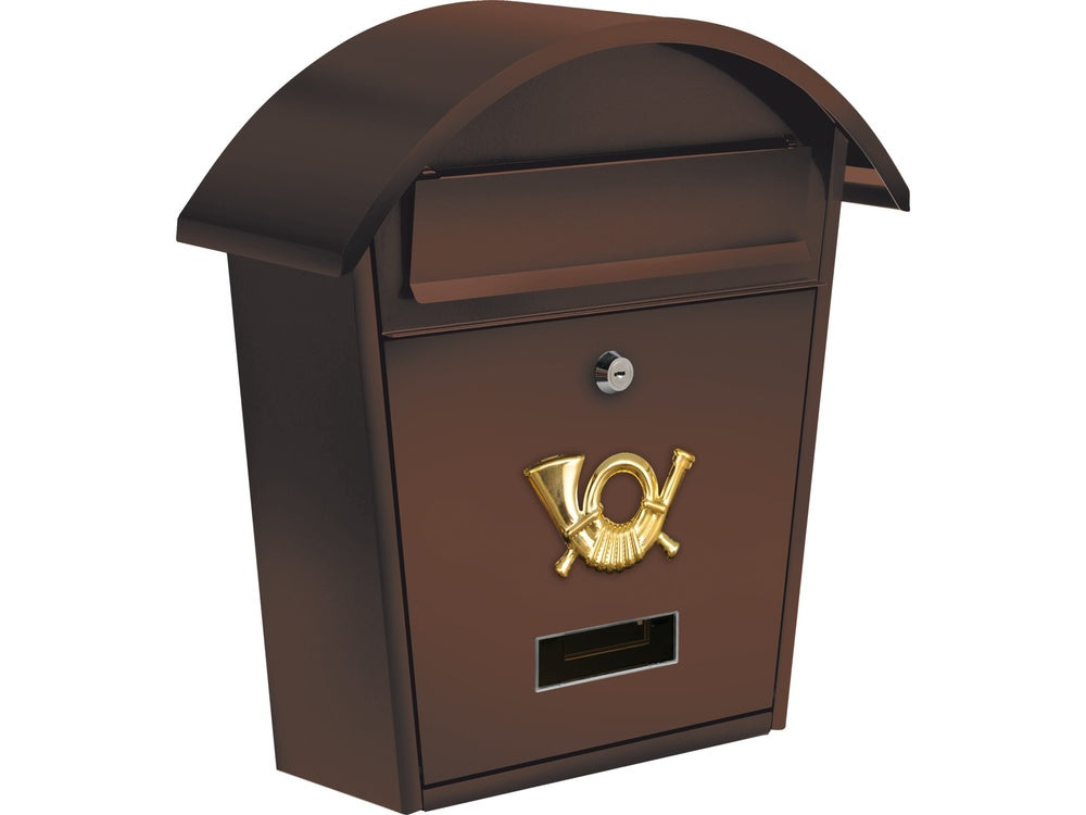 MAILBOX 380X320X105MM BROWN (78587)