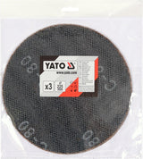 ABRASIVE DISC 225MM 3PCS P80 (YT-845813)