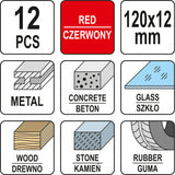 CHALK SET. 12 PCS  COLOUR RED (YT-69932)