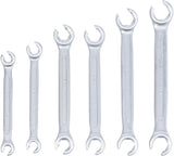 DOUBLE RING SPANNER SET, OPEN TYPE | 8 X 9 - 18 X 19 MM | 6 PCS. (1745)