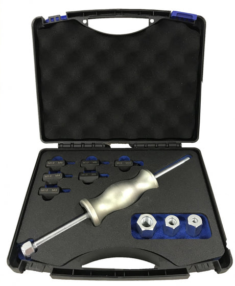 PULLER / SLIDE HAMMER WITH ADAPTERS | FOR INTERNAL AND EXTERNAL THREADED PARTS | 10 PCS. (SH10A)